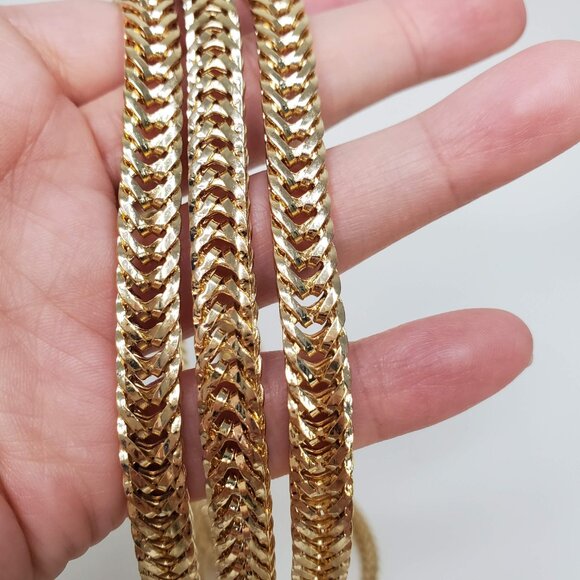 High Quality!!! Gold Crossbody Snake Chain Strap Bag Replacement Repair Shoulder - Picture 4 of 6